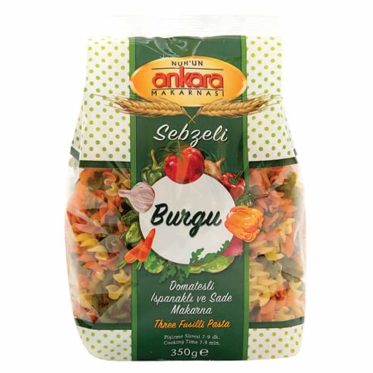 Nuh'un Ankara Sebzeli Burgu Makarna 350 g