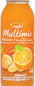 Meysu Multimix %100 Karışık Meyve Suyu Cam 250 mL