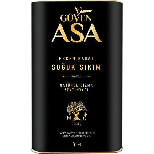 Güven Asa Erken Hasat Soğuk Sıkım Zeytinyağı Teneke 3 L