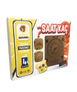Moonbeavers Saat Kaç? Eğitici Öğretici Geliştirici Boyanabilir Ahşap Sağlıklı Oyuncak