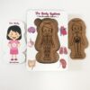 Moonbeavers Vücudumuz Sistemleri -Erkek Eğitici Öğretici Geliştirici Boyanabilir Ahşap Sağlıklı Oyuncak