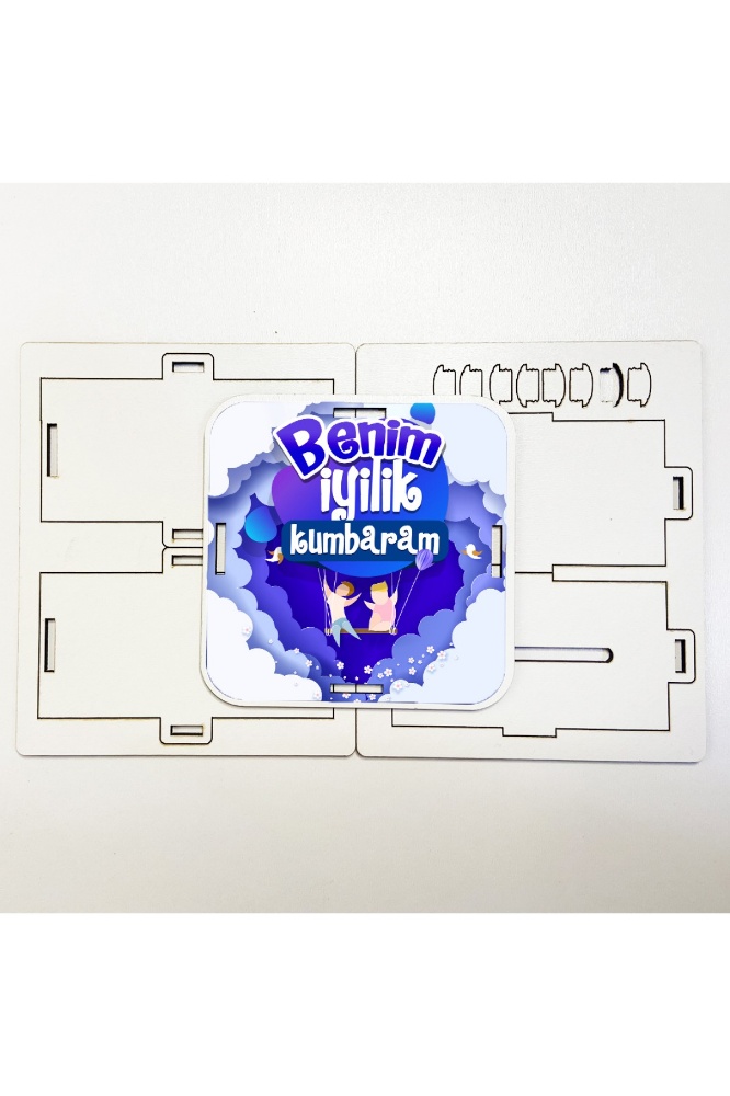 Moonbeavers İyilik Kumbaram Eğitici Öğretici Geliştirici Ahşap Sağlıklı Demonte Oyuncak