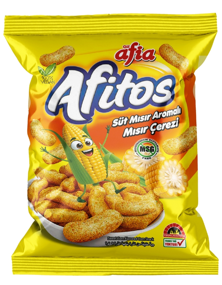 Afia Afitos Süt Mısır Aromalı Mısır Çerezi 50 g