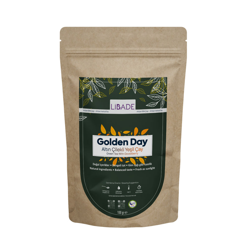 Libade Golden Day Altın Çilekli Yeşil Çay 100 g