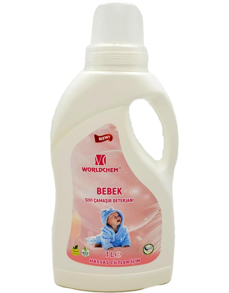 Worldchem Bebek Sıvı Çamaşır Deterjanı Hassas Ciltler İçin 1 L