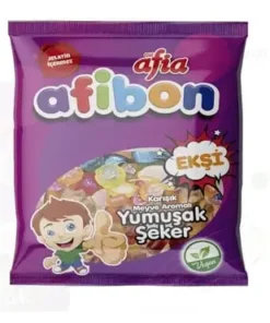 Afia Afibon Ekşi Karışık Meyveli Yumuşak Şeker 80 g