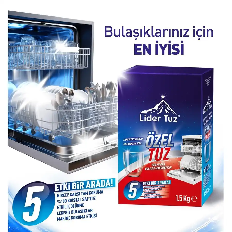 Lider Bulaşık Makinesi Tuzu 1,5 kg