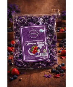 Ünsiyet Çilek Aromalı Tereyağlı Sütlü Yumuşak Şeker 1 kg