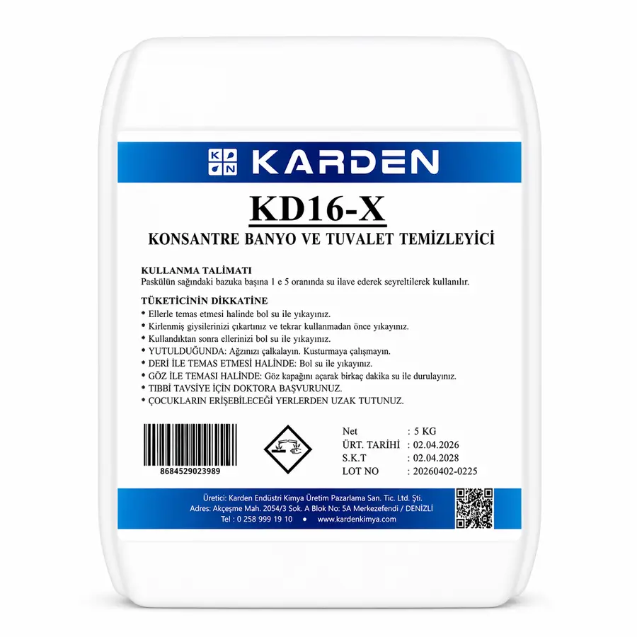 Karden Konsantre Banyo Ve Tuvalet Temizleyici 5 L