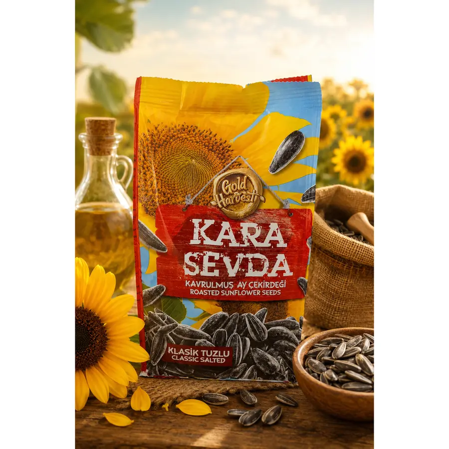Gold Harvest Kara Sevda Tuzlu Çekirdek 180 g