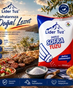 Lider İyotlu Sofra Tuzu 1500 g