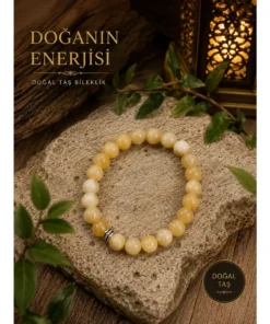 Doğal Sitrin Taşı Bileklik