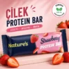Öğüt Çilek Aromalı Proteinli Hurma Barı 40 g