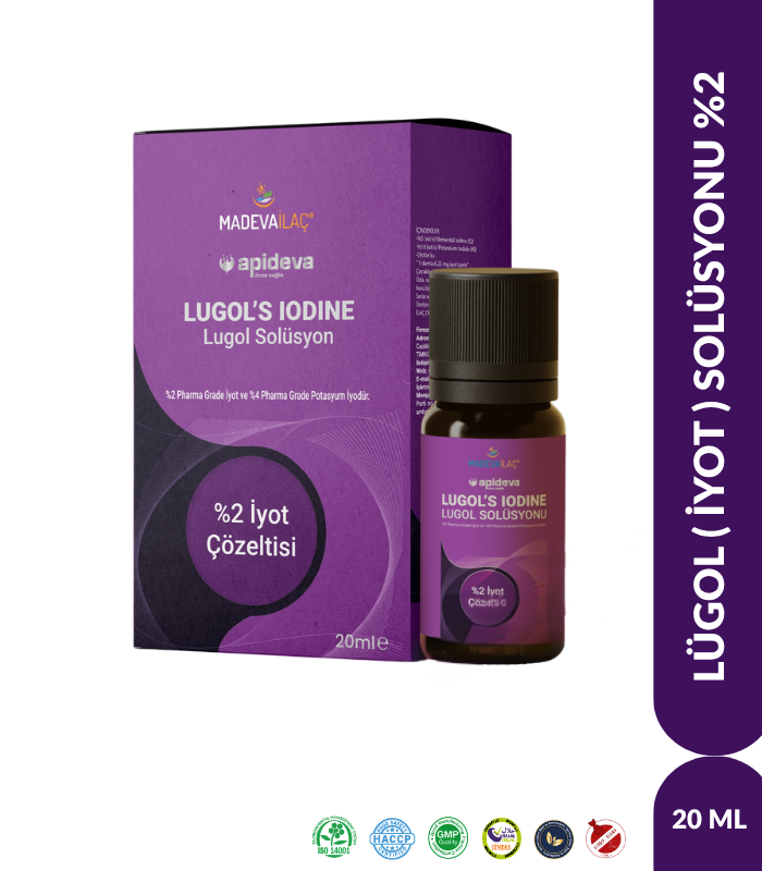 X-LabCure Lügol İyot Solüsyonu %2 20 mL