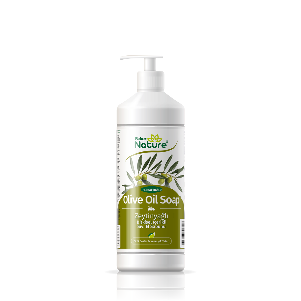 Faber Nature Olive Oil Soap - Bitkisel İçerikli %100 Doğal Zeytinyağlı Sıvı El Sabun 1000 mL