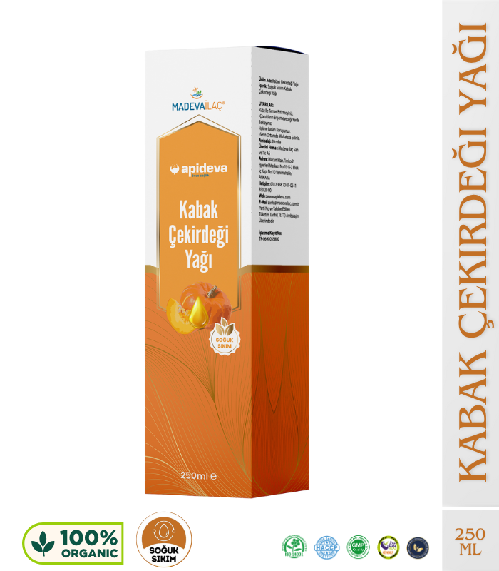 Apideva Kabak Çekirdeği Yağı 250 mL
