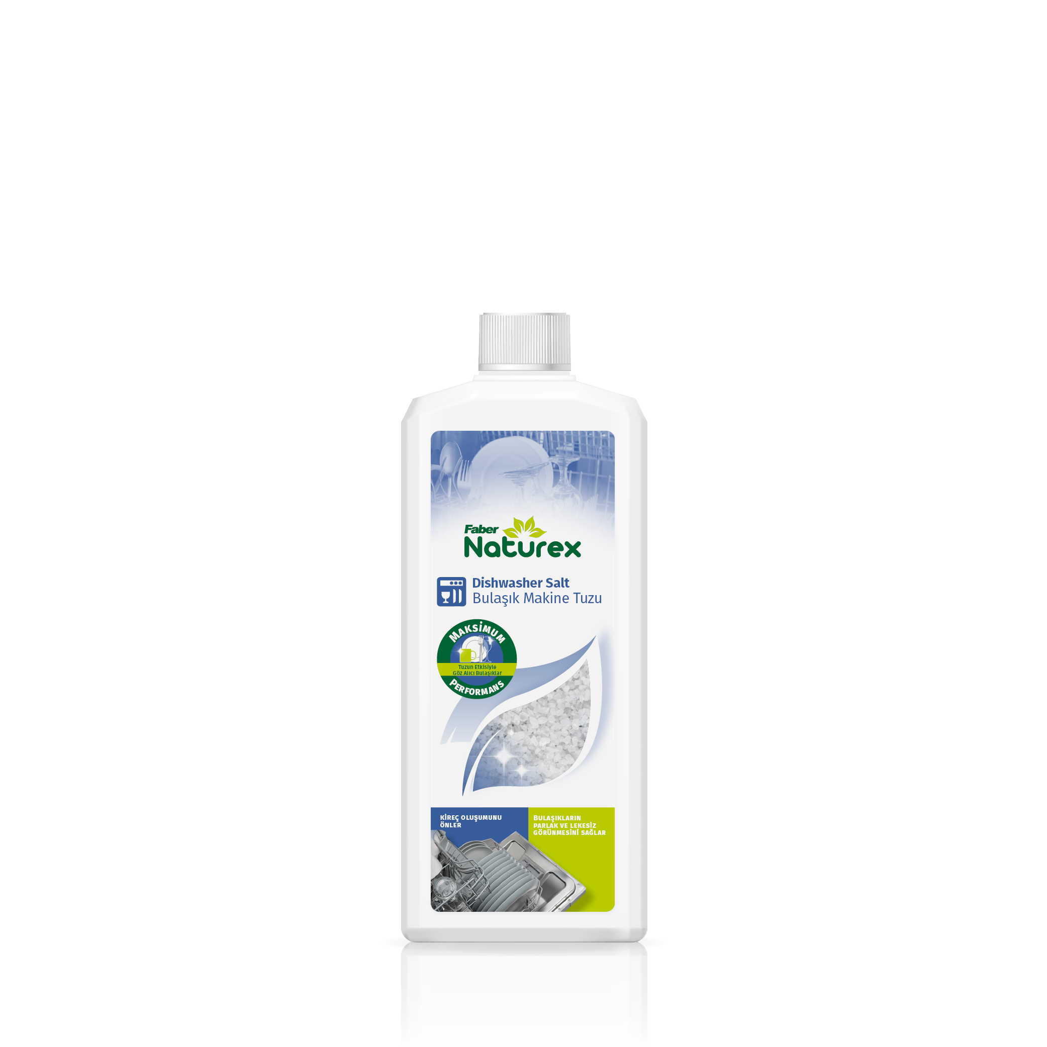 Faber Naturex Dishwashwer Salt - Bulaşık Makine Temizleme Tuzu 1 Kg - Şişe 1000 g
