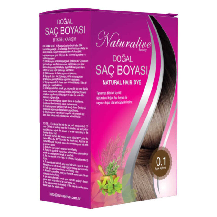 Naturalive Açık Kahve Saç Boyası 100 g