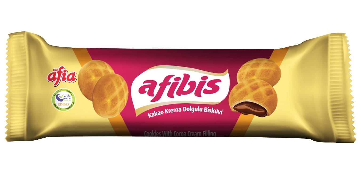 Afia Afibis Kakao Krema Dolgulu Bisküvi 75 g