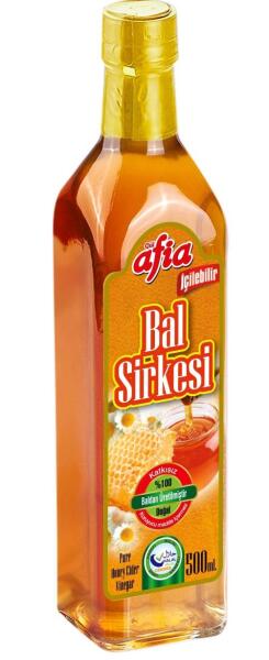 Afia Bal Sirkesi Cam Şişe 500 mL
