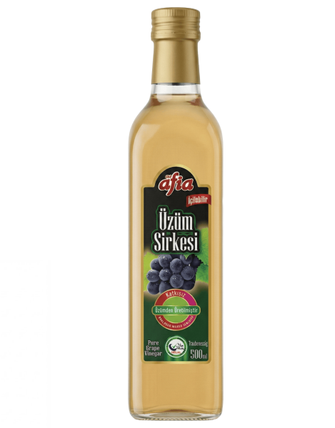 Afia Üzüm Sirkesi Cam Şişe 500 mL