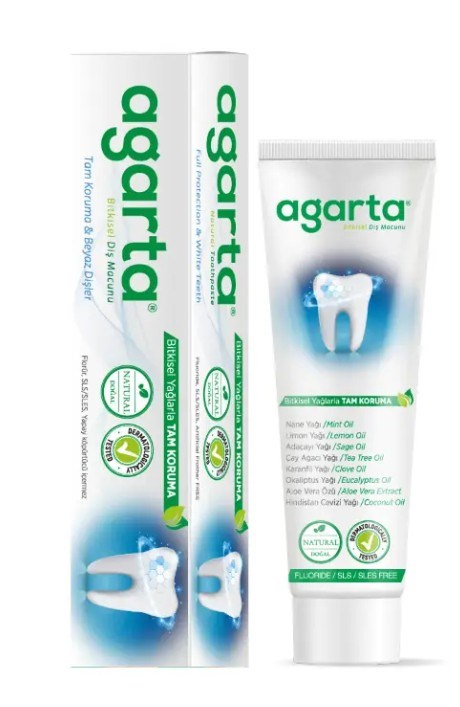 Agarta Doğal Bitki Özlü Florürsüz Diş Macunu 100 mL/130 g