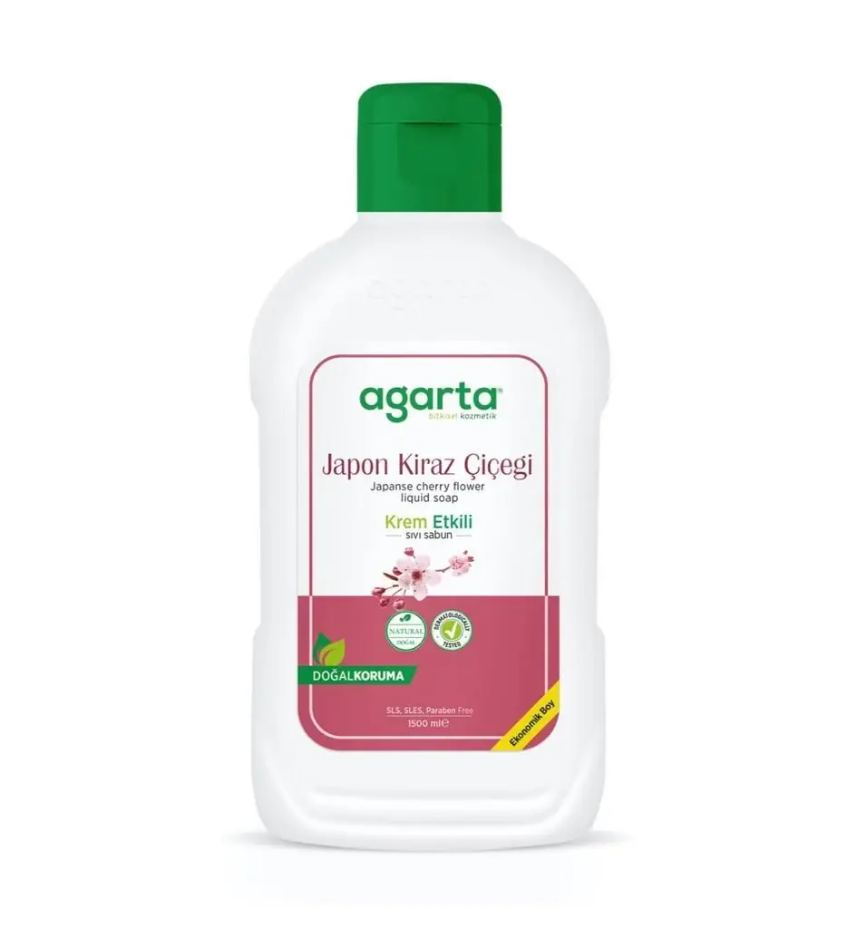 Agarta Doğal Japon Kirazı Çiçeği Sıvı Sabun 1500 mL