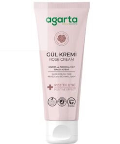 Agarta Doğal Yüz Ve El Nemlendirici Gül Aromalı Cilt Bakım Kremi 75 mL