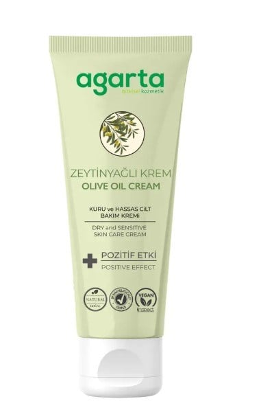 Agarta Doğal Zeytinyağlı Nemlendirici El Ve Cilt Bakım Kremi 75 mL
