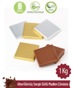 Milat Altın/Gümüş Sargılı Sütlü Madlen Çikolata 1000 g