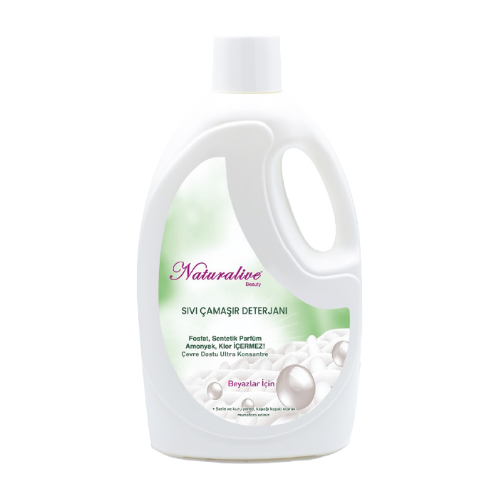 Naturalive Beyazlar İçin Çamaşır Makinesi Deterjanı 2500 mL