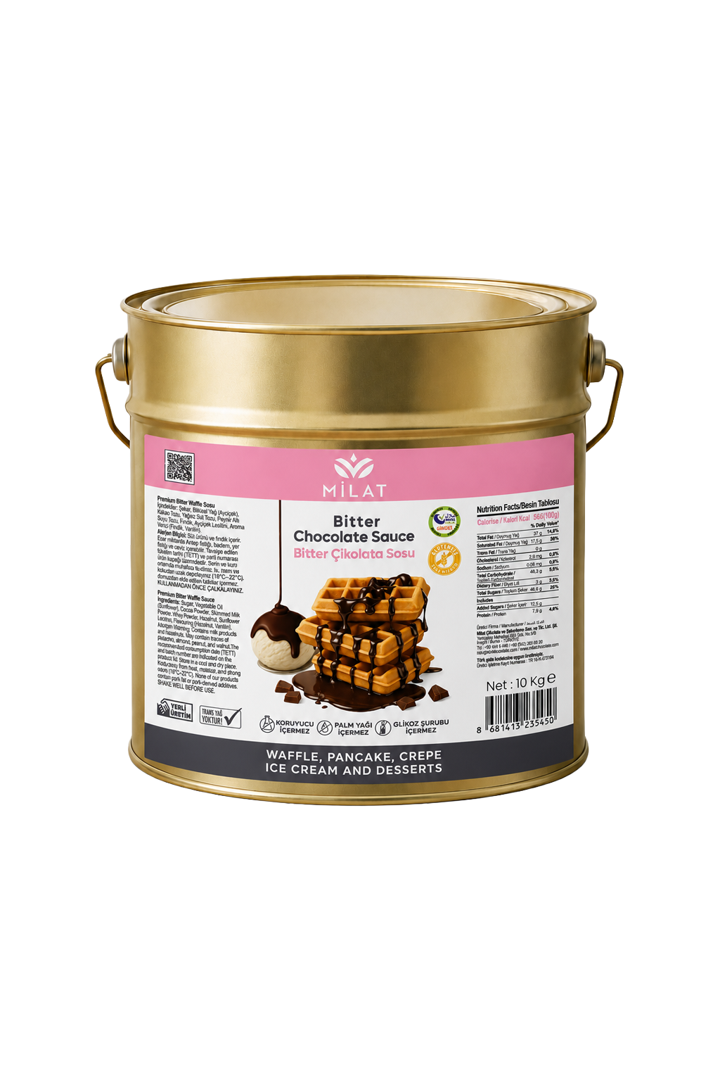 Bitter Tatlı Sos 10000 g - Waffle & Krep & Pankek & Tatlı & Dondurma Sosu