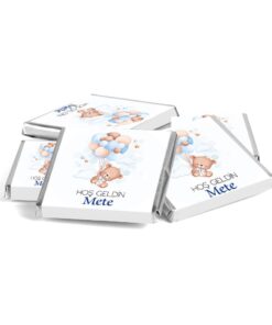 Milat İsimli Erkek Bebek Çikolatası Ayıcıklı 500 g