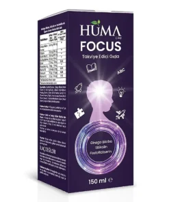 Huma Focus: Ginkgo Biloba, Sitikolin ve Fosfotidilserin 150 mL