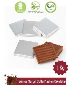 Milat Gümüş Sargılı Sütlü Madlen Çikolata 1000 g