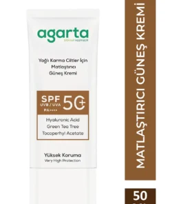 Agarta Matlaştırıcı Parlama Karşıtı Spf+50 Güneş Kremi 50 mL