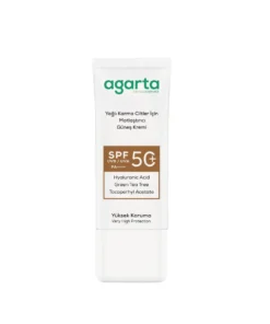 Agarta Matlaştırıcı Parlama Karşıtı Spf+50 Güneş Kremi 50 mL - Görsel 3