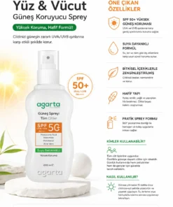 Alternative view of Agarta SPF 50+ Yüz Ve Vücut Güneş Koruyucu Sprey 200 mL