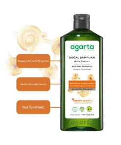Agarta Ardıç Katranı ve Keratin Şampuanı 400 mL - Görsel 3