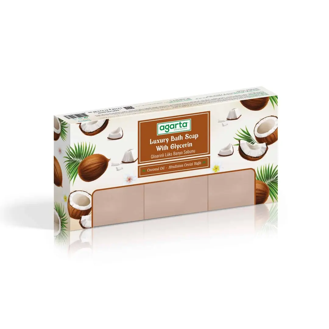 Agarta El Yapımı Doğal Banyo Sabunu Hindistan Cevizi 3*150 g - Görsel 3