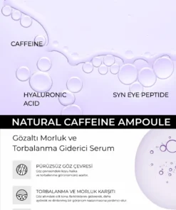 Agarta Morluk ve Torbalanma Karşıtı Kafein ve Peptit Kompleks Göz Altı Ampul Serum 50 mL - Görsel 3