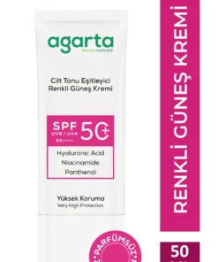 Agarta Cilt Tonu Eşitleyici Renkli Kapatıcı Etkili 50 mL Spf+50 Güneş Kremi