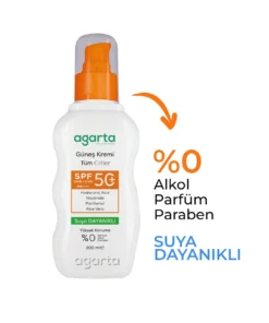 Alternative view of Agarta Yüksek Koruma SPF 50+ Yüz Vücut Güneş Kremi Yetişkin 200 mL