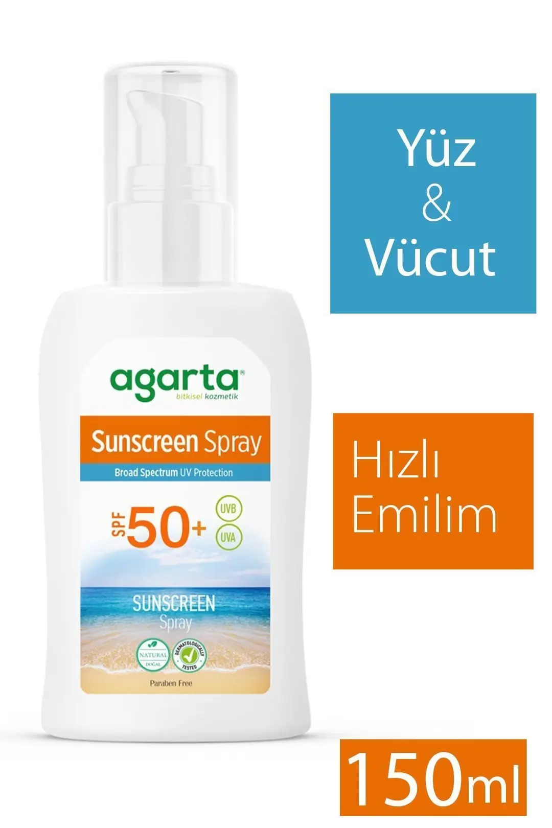 Agarta Güneş Spreyi SPF 50+ 150 mL Yetişkin - Görsel 3
