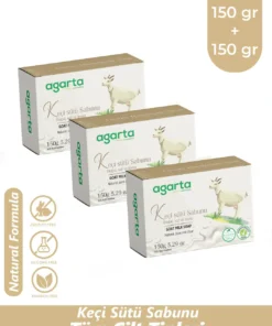 Agarta 3 Adet Doğal Keçi Sütü Sabunu 150 g