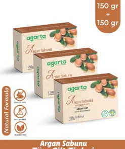Agarta 3 Adet Doğal Argan Sabunu 150 g