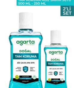 Agarta 2 Li Avantajlı Tam Koruma Ağız Bakım Seti 500 mL ve 250 mL