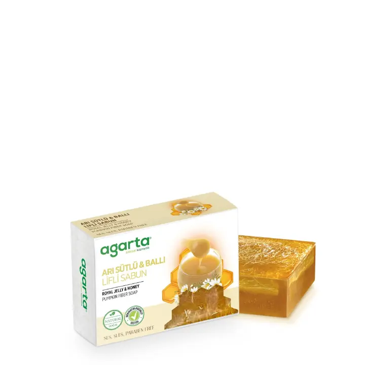 Agarta Doğal Arı Sütlü Ballı Lifli Sabun 150 g - Görsel 2