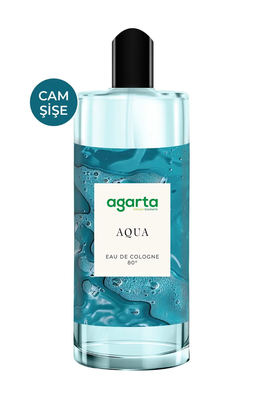Agarta Aqua Kolonya 80 Derece Cam Şişe 250 mL - Görsel 2