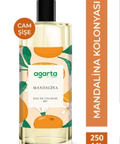 Agarta 80 Derece Mandalina Kolonyası Cam Şişe 250 mL